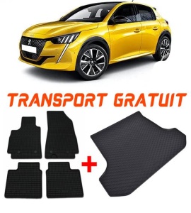 Peugeot 208 II din 06.2019 - Prezent Hatchback *1 , Set Covorase + tavita portbagaj auto accesorii pentru autoturismul tau - masina v2704