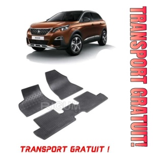 Peugeot 3008 I, Hatchback, fabricat din 05.2009 - 10.2016, set covorase auto dedicate, din cauciuc 100% Premium - Transport Gratuit