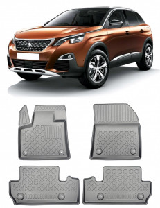 Peugeot 3008 II Din 11.2016 - Prezent, Suv, Facelift , Set Covorase Auto Tip Tavita Premium 3D, din cauciuc accesorii pentru autoturismul tau - masina v164214
