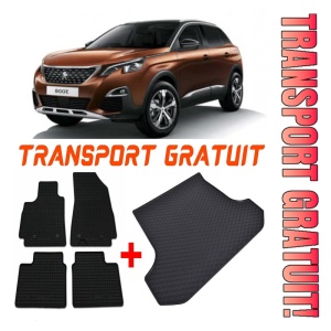Peugeot 3008 Set Covorase + tavita portbagaj auto Peugeot 3008 II PHEV fabricatie 09.2019 - prezent, caroserie suv