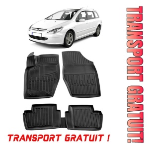 Peugeot 307 (2001-2008) Set covorase auto cauciuc G.Modern Line 3D transport gratuit