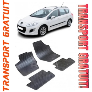 Peugeot 308 I, Combi, fabricat din 10.2007 - 05.2014, set covorase auto dedicate, din cauciuc 100% Premium
