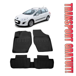 Peugeot 308 I (T7) (2007-2013) Set covorase auto cauciuc G.Modern Line 3D