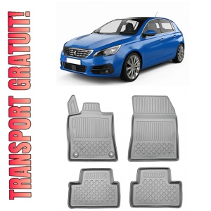 Peugeot 308 III Din 12.2021 - Prezent, Hatchback , Set Covorase Auto Tip Tavita Premium 3D, din cauciuc