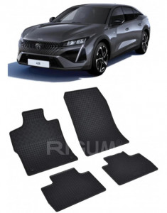 Peugeot 408 PhEV fabricat din 2023 - Prezent, Suv, set covorase auto dedicate, din cauciuc 100% Premium accesorii pentru autoturismul tau - masina v150340