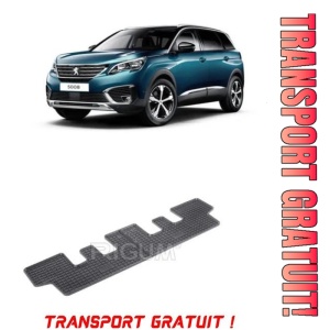 Peugeot 5008 II, Suv, fabricat din 07.2017 - Prezent, Rand 3, set covorase auto dedicate, din cauciuc 100% Premium - Transport Gratuit