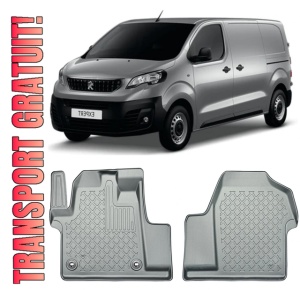Peugeot Expert E-III Din 10.2020 - Prezent, Van , Set Covorase Auto Tip Tavita Premium 3D, din cauciuc