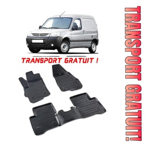 Peugeot Partner 1996-2013 Set 4 covorase auto din cauciuc tip tavita premium line 3D - Transport Gratuit!