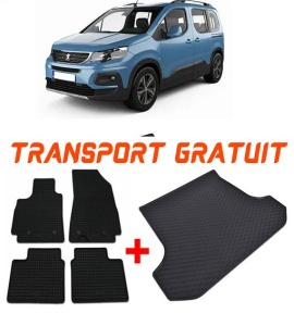Peugeot Rifter din 06.2018 - Prezent Van Ampatament L2, Set Covorase + tavita portbagaj auto 5 Locuri *2 accesorii pentru autoturismul tau - masina v488