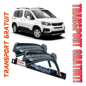 Peugeot Rifter Set 2 stergatoare parbriz Bosch Bosch Aerotwin 65 cm/42.5 cm compatibile cu Peugeot Rifter din 2018 (65 cm / 42.5 cm)