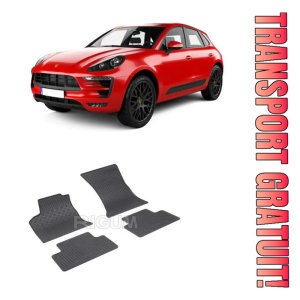 Porsche Macan, Suv, fabricat din 03.2014 - Prezent, set covorase auto dedicate, din cauciuc 100% Premium