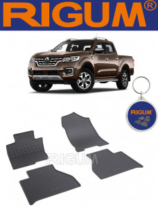 Renault Alaskan, Pick-Up, fabricat din 09.2017 - Prezent, set covorase auto dedicate, din cauciuc 100% Premium accesorii pentru autoturismul tau - masina v159398