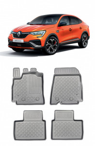 Renault Arkana Din 03.2021 - Prezent, Suv , Set Covorase Auto Tip Tavita Premium 3D, din cauciuc accesorii pentru autoturismul tau - masina v165721