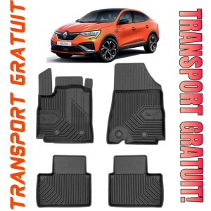Renault Arkana Din 03.2021 - Prezent, Suv , Set Covorase Auto Tip Tavita Premium 3D, din cauciuc