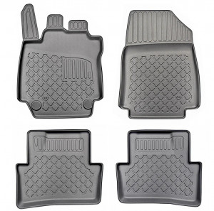 Renault Captur I, Suv, Din 04.2013 - 12.2019 , Set Covorase Auto Tip Tavita Premium 3D, din cauciuc accesorii pentru autoturismul tau - masina v174458