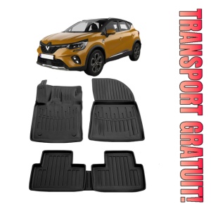 Renault Captur II (Jb/Je) (2019 - prezent) Set covorase auto cauciuc G.Modern Line 3D