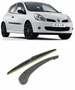 Renault Clio III Brat stergator pentru luneta spate cu lamela 370 mm, compatibil cu Renault Clio III Hatchback fabricat intre 2008-2014, calitate extra accesorii pentru autoturismul tau - masina v92485