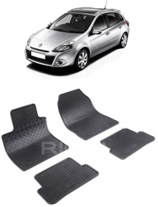 Renault Clio III, Combi, fabricat din 01.2008 - 02.2013, set covorase auto dedicate, din cauciuc 100% Premium accesorii pentru autoturismul tau - masina v157540