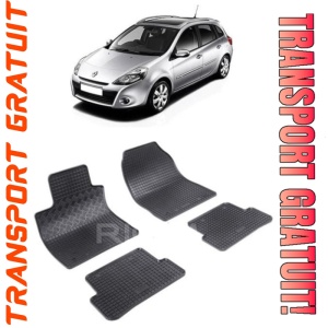 Renault Clio III, Combi, fabricat din 01.2008 - 02.2013, set covorase auto dedicate, din cauciuc 100% Premium