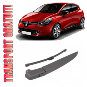 Renault Clio IV Brat stergator pentru luneta spate cu lamela 250 mm, compatibil cu Renault Clio IV Hatchback fabricat intre 2012, calitate extra
