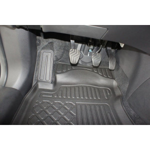 Renault Clio IV, Hatchback, Din 10.2012 - 08.2019 , Set Covorase Auto Tip Tavita Premium 3D, din cauciuc accesorii pentru autoturismul tau - masina v172704