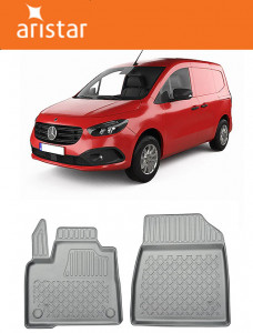 Renault Kangoo III Van Din 06.2021 - Prezent, Van , Set Covorase Auto Tip Tavita Premium 3D, din cauciuc accesorii pentru autoturismul tau - masina v164472