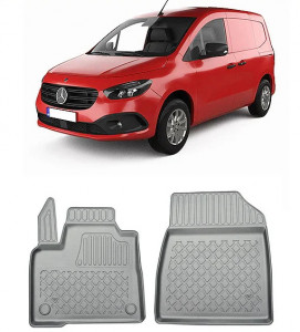 Renault Kangoo III Van Din 06.2021 - Prezent, Van , Set Covorase Auto Tip Tavita Premium 3D, din cauciuc accesorii pentru autoturismul tau - masina v164473
