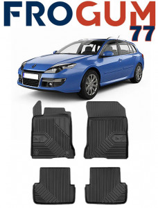 Renault Laguna III Din 07.2007 - 04.2016, Combi , Set Covorase Auto Tip Tavita Premium 3D, din cauciuc accesorii pentru autoturismul tau - masina v165880