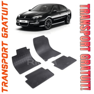 Renault Laguna III, Hatchback, fabricat din 07.2007 - 12.2015, set covorase auto dedicate, din cauciuc 100% Premium