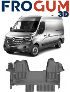 Renault Master III, Van, Din 2010 - Prezent , Set Covorase Auto Tip Tavita Premium 3D, din cauciuc accesorii pentru autoturismul tau - masina v173840