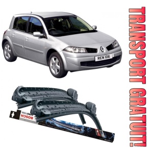 Renault Megane II Hatchback Van Set 2 stergatoare parbriz Bosch Bosch Aerotwin 60 cm/45 cm compatibile cu Renault Megane II Hatchback Van (Km0/2_) din 2003-2009 (60 cm / 45 cm)