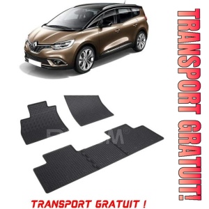 Renault Scenic IV, Van, fabricat din 12.2016 - Prezent, set covorase auto dedicate, din cauciuc 100% Premium - Transport Gratuit