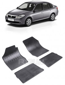 Renault Symbol II, Sedan, fabricat din 2008 - 2012, set covorase auto dedicate, din cauciuc 100% Premium accesorii pentru autoturismul tau - masina v155165