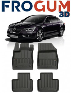 Renault Talisman, Sedan, Din 01.2016 - Prezent , Set Covorase Auto Tip Tavita Premium 3D, din cauciuc accesorii pentru autoturismul tau - masina v170207