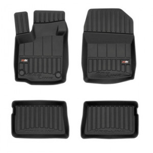 Renault Twingo II Din 06.2007 - 07.2014, Hatchback , Set Covorase Auto Tip Tavita Premium 3D, din cauciuc accesorii pentru autoturismul tau - masina v162755