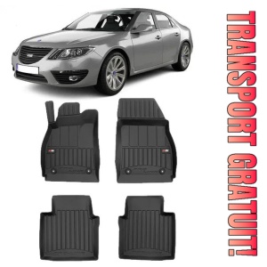 Saab 9-5 Din 07.2010 - 12.2011, Sedan , Set Covorase Auto Tip Tavita Premium 3D, din cauciuc