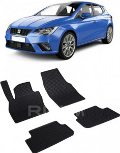 Seat Ibiza V, Hatchback, fabricat din 06.2017 - Prezent, 6F/Kj1, set covorase auto dedicate, din cauciuc 100% Premium accesorii pentru autoturismul tau - masina v159444
