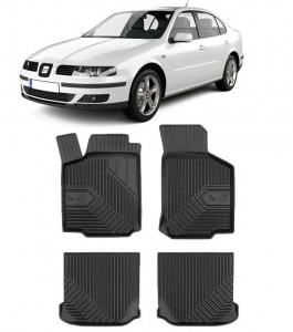 Seat Leon 1M Din 1999 - 2005, Hatchback , Set Covorase Auto Tip Tavita Premium 3D, din cauciuc accesorii pentru autoturismul tau - masina v167090