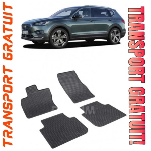 Seat Tarraco, Suv, fabricat din 10.2018 - Prezent, set covorase auto dedicate, din cauciuc 100% Premium