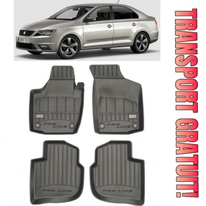 Seat Toledo IV, Hatchback, Din 02.2013 - 05.2019 , Set Covorase Auto Tip Tavita Premium 3D, din cauciuc