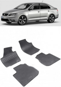 Seat Toledo IV, Hatchback, fabricat din 02.2013 - 05.2019, set covorase auto dedicate, din cauciuc 100% Premium accesorii pentru autoturismul tau - masina v160761