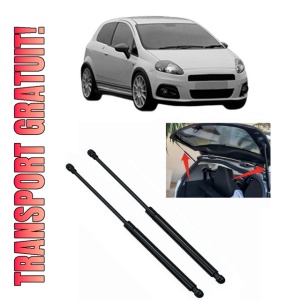 Set 2 amortizoare portbagaj haion ABARTH GRANDE PUNTO din 2007-2010, 2 bucati, MAGNUM TECHNOLOGY, 4 stickere auto ABARTH