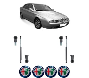 Set 2 amortizoare portbagaj haion ALFA ROMEO 166 (936_) din 1998-2007, 2 bucati, KROSNO, 4 stickere auto ALFA ROMEO v3930