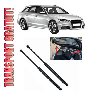 Set 2 amortizoare portbagaj haion AUDI A6 C7 Avant (4G5, 4GD) din 2011-2018, 2 bucati, KROSNO, 4 stickere auto AUDI