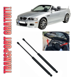 Set 2 amortizoare portbagaj haion BMW Seria 3 Convertible (E46) din 2000-2007, 2 bucati, KROSNO, 4 stickere auto BMW Seria