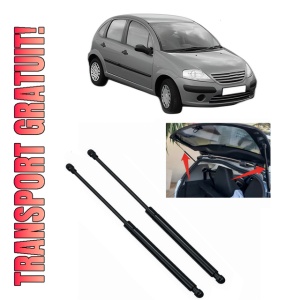 Set 2 amortizoare portbagaj haion CITROEN C3 I (FC_, FN_) din 2002-2012, 2 bucati, MAGNUM TECHNOLOGY, 4 stickere auto CITROEN
