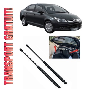 Set 2 amortizoare portbagaj haion CITROEN C4 I Saloon din 2006-2011, 2 bucati, KROSNO, 4 stickere auto CITROEN