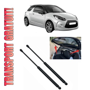 Set 2 amortizoare portbagaj haion CITROEN DS3 (SA_) din 2009-2015, 2 bucati, KROSNO, 4 stickere auto CITROEN