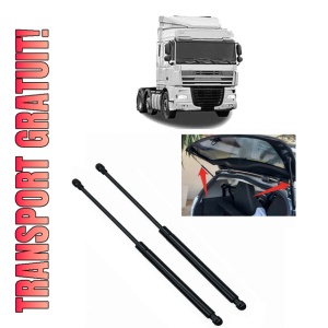 Set 2 amortizoare portbagaj haion DAF XF 105 din 2005-2005, 2 bucati, MAGNUM TECHNOLOGY, 4 stickere auto DAF