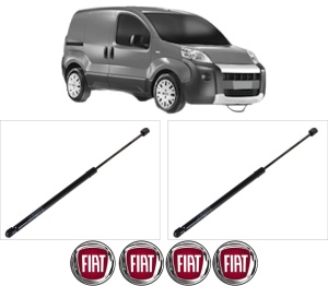 Set 2 amortizoare portbagaj haion FIAT FIORINO MPV (225_) din 2007-2014, 2 bucati, KROSNO, 4 stickere auto FIAT v2970